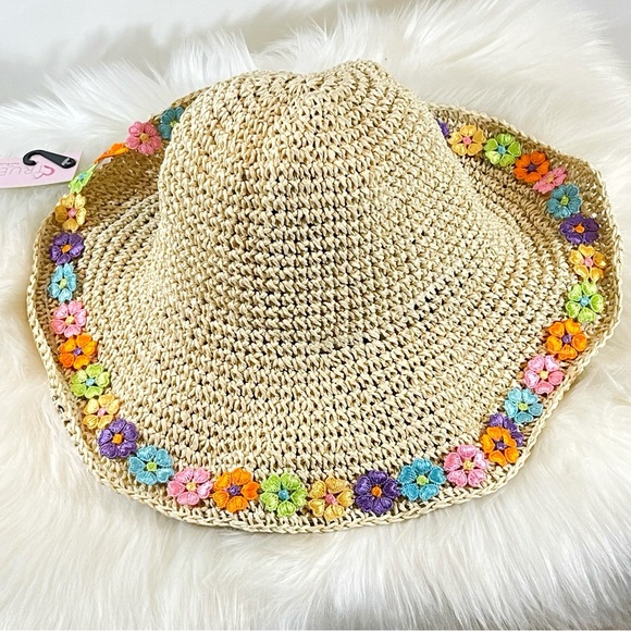 True Love Floppy Straw Sun Hat - Picture 4 of 11